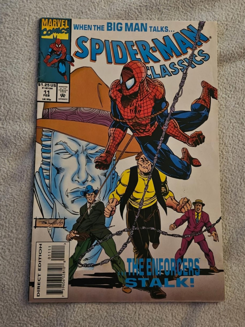 SPIDER-MAN CLASSICS marvel 1994 #11 Raw Grade 9-9.4